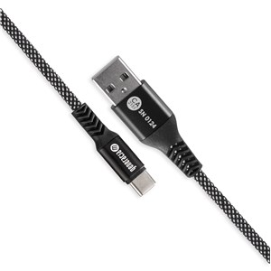 Przewód USB 2.0 typ C - typ A (1,3 m) Nylon48 (cz)