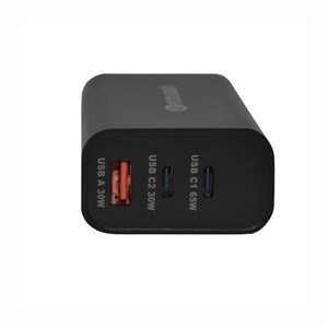 Ładowarka sieciowa 65W 2x USB C + 1x USB A (cz)